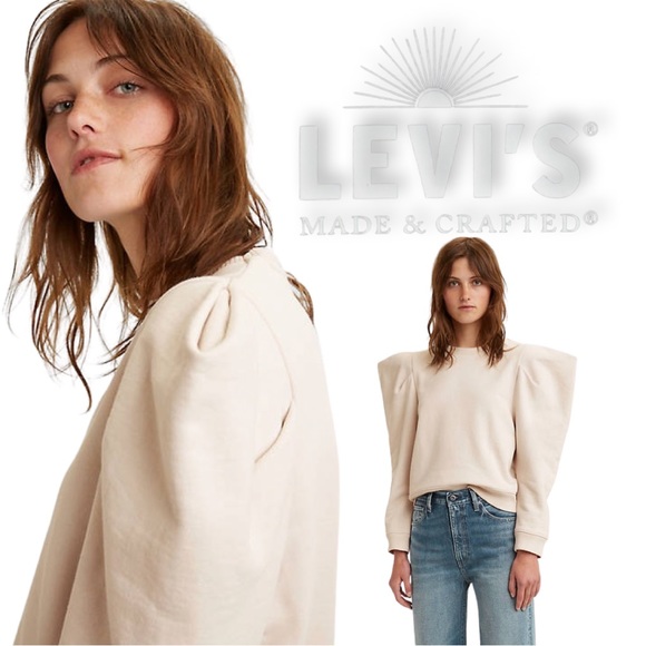 Levi’s Made & Crafted Angel Sleeve Sweater Puff Shoulder - Picture 16 of 16